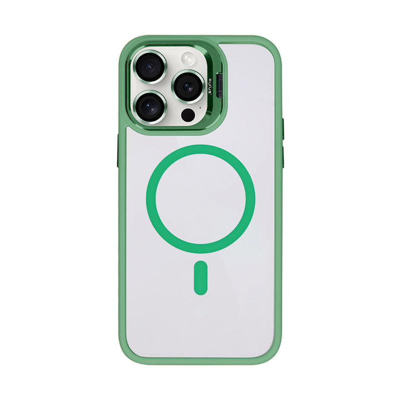 Rixus Classic 03 Case With MagSafe For iPhone 15 Pro Max Light Green