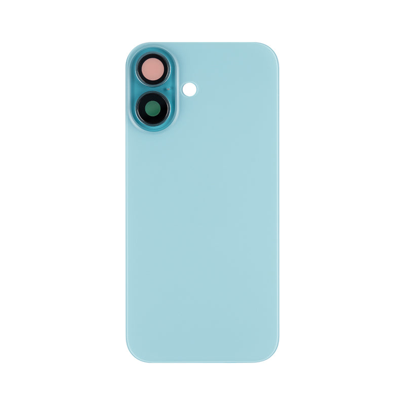 For iPhone 16 Extra Glass With NFC, Enlarged Camera Frame Teal