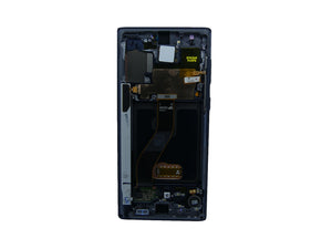 Samsung Galaxy Note 10 N970F Display And Digitizer With Frame Aura Black Service Pack