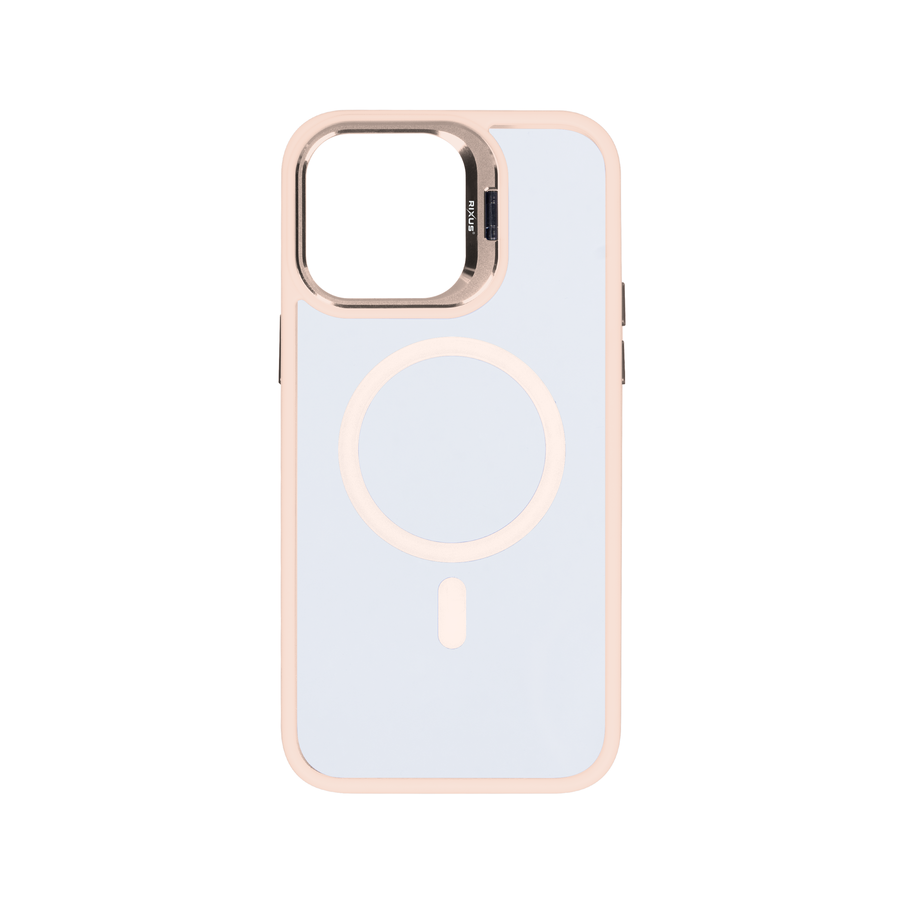 Rixus Classic 03 Case With MagSafe For iPhone 15 Pro Max Light Pink