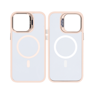 Rixus Classic 03 Case With MagSafe For iPhone 15 Pro Max Light Pink