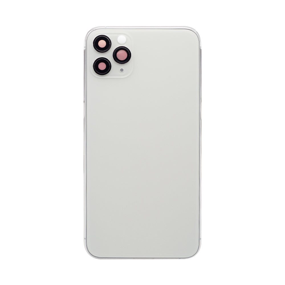 For iPhone 11 Pro Max Complete Housing Incl. All Small Parts Without Battery and Back Camera (White)