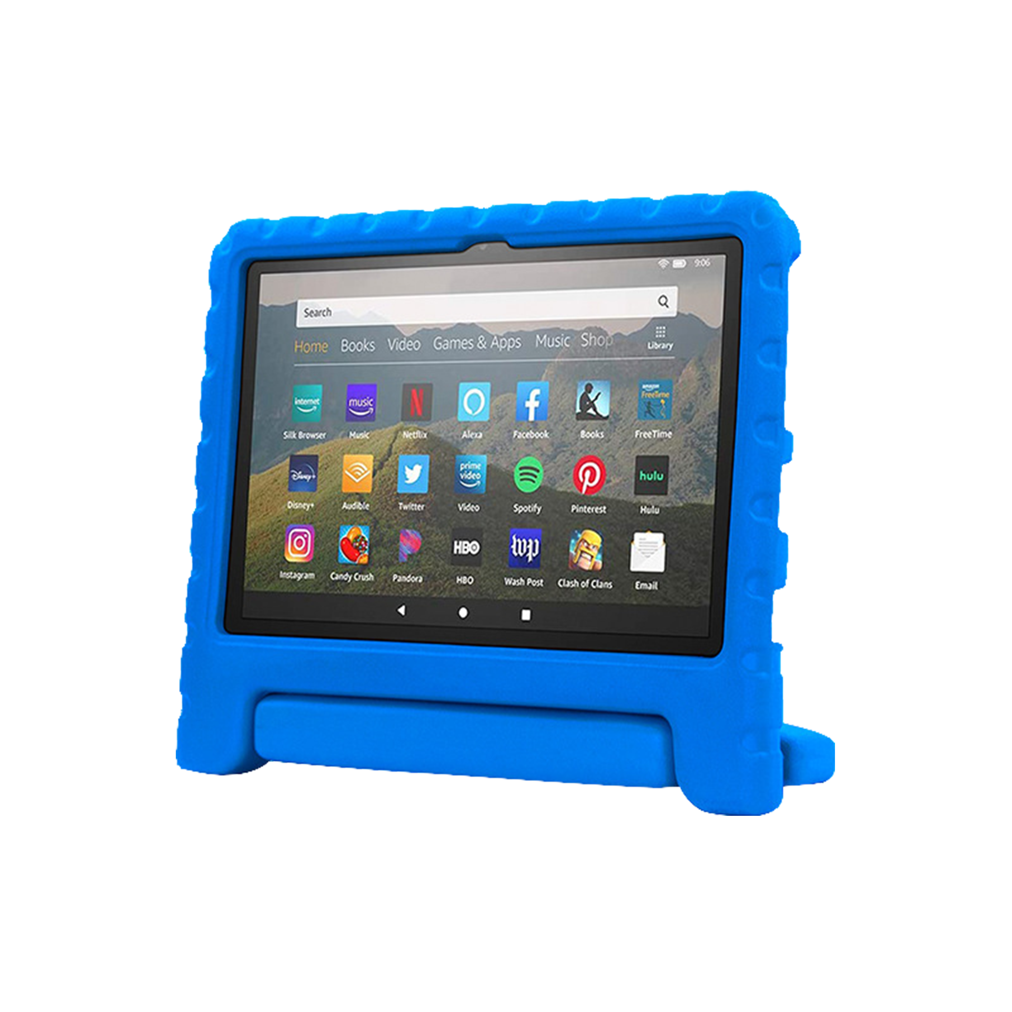 Rixus RXTC06 For iPad Air 1,9.7,iPad 5,iPad 2,9.7,iPad 6, iPad Pro 9,iPad 7 Tablet Kids Case Blue