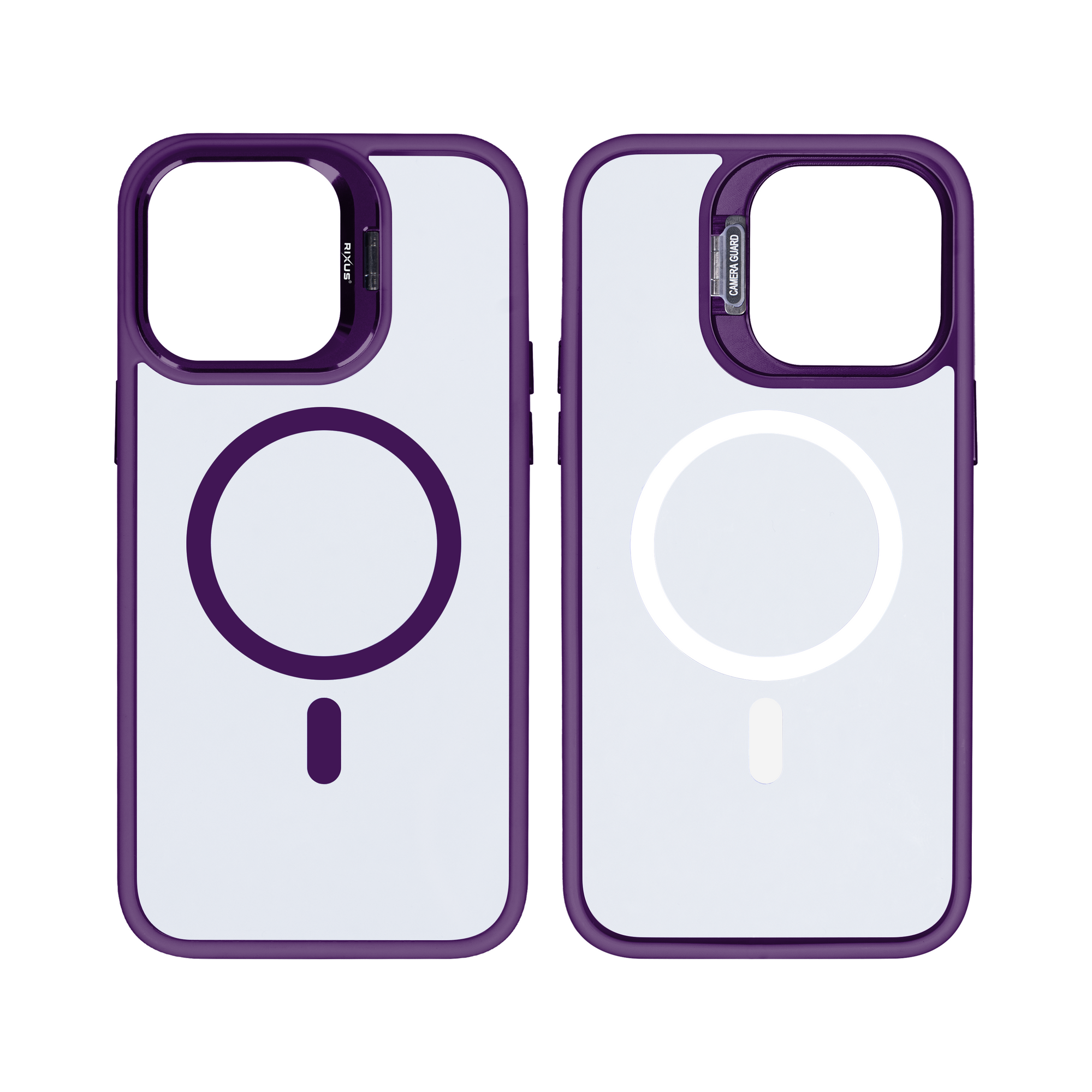 Rixus Classic 03 Case With MagSafe For iPhone 12 Pro Max Deep Purple