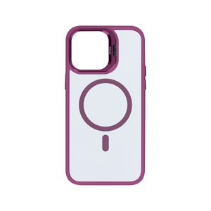Rixus Classic 03 Case With MagSafe For iPhone 12 Pro Max Dark Pink