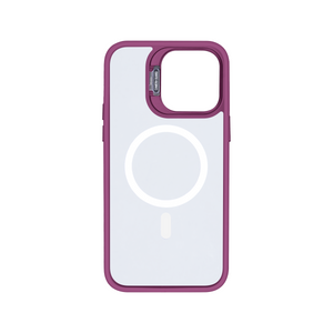Rixus Classic 03 Case With MagSafe For iPhone 12 Pro Max Dark Pink