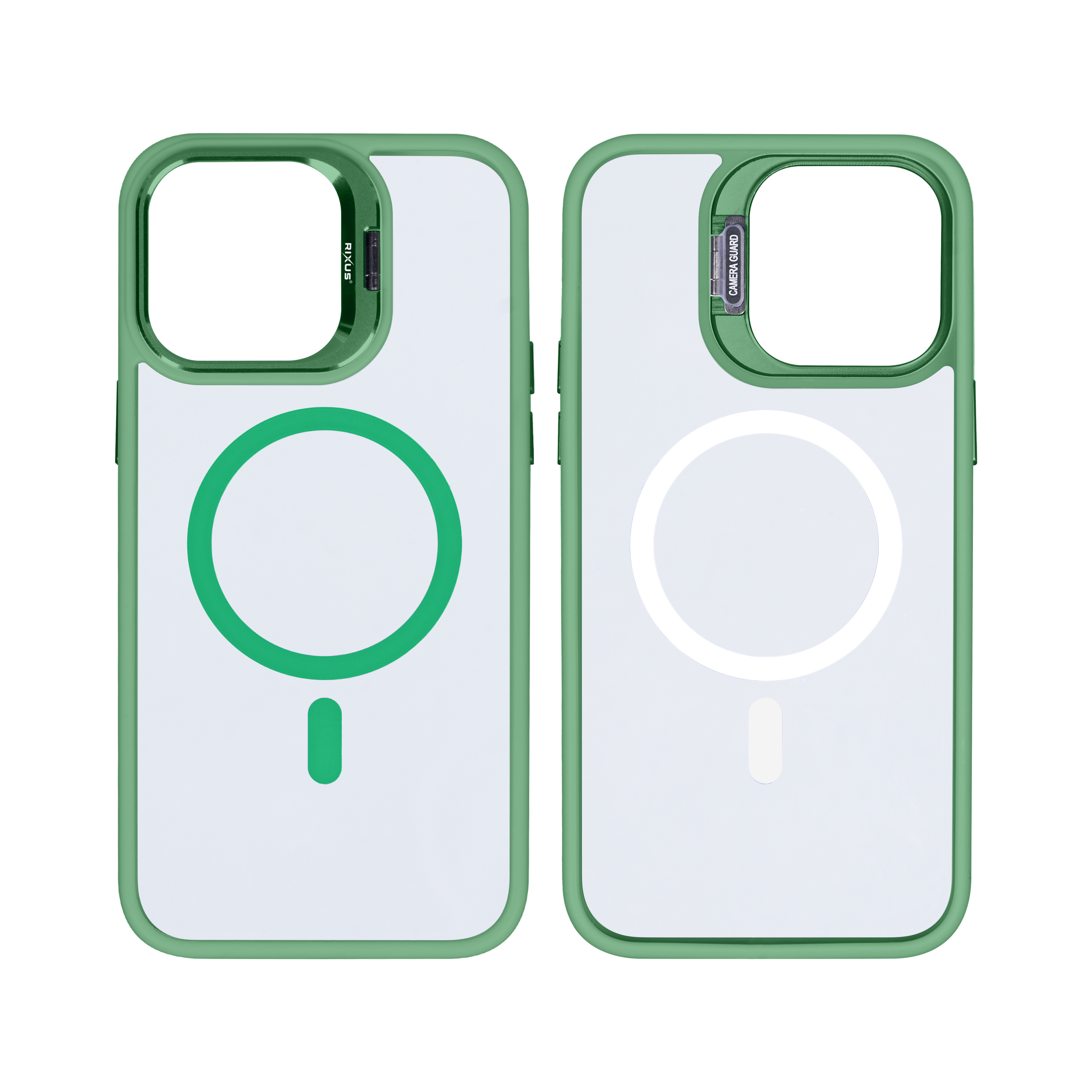Rixus Classic 03 Case With MagSafe For iPhone 12 Pro Max Light Green