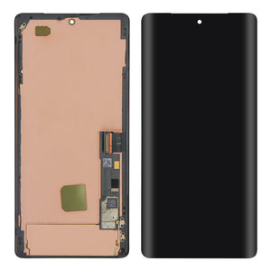 Google Pixel 7 Pro Display And Digitizer With Frame Black Service Pack