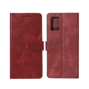Rixus Bookcase For Samsung Galaxy A53 5G A536B Dark Red