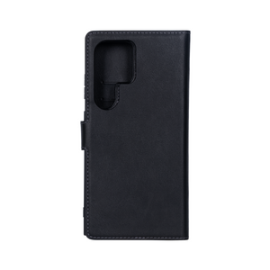 Rixus For Samsung Galaxy S24 Ultra S928B Duo Magnetic Detachable Wallet Black