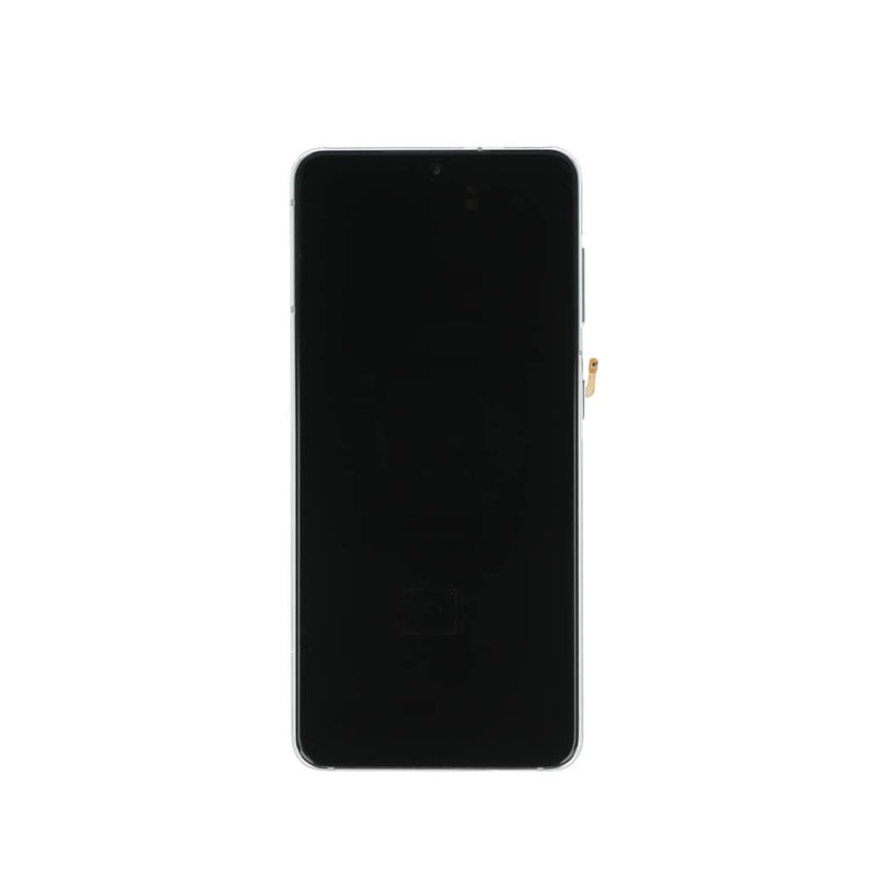 Samsung Galaxy S21 5G G991B Display And Digitizer With Frame No Camera Phantom White Service Pack
