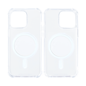 Rixus For iPhone 14 Pro Max Anti-Burst Case With Magsafe Transparent