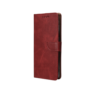 Rixus Bookcase For Samsung Galaxy A55 5G A556B Dark Red
