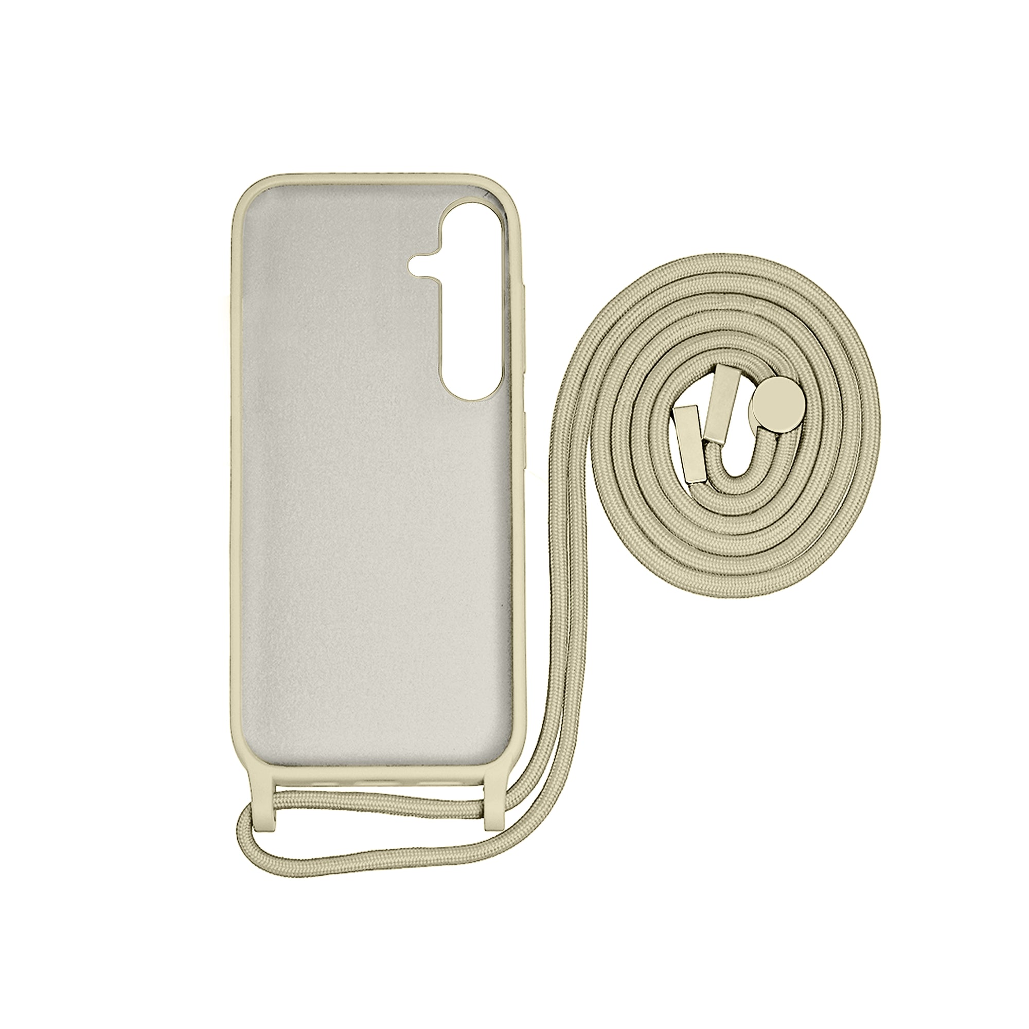 Rixus For Samsung Galaxy A35 5G A356B TPU Necklace Cord Cover Gold