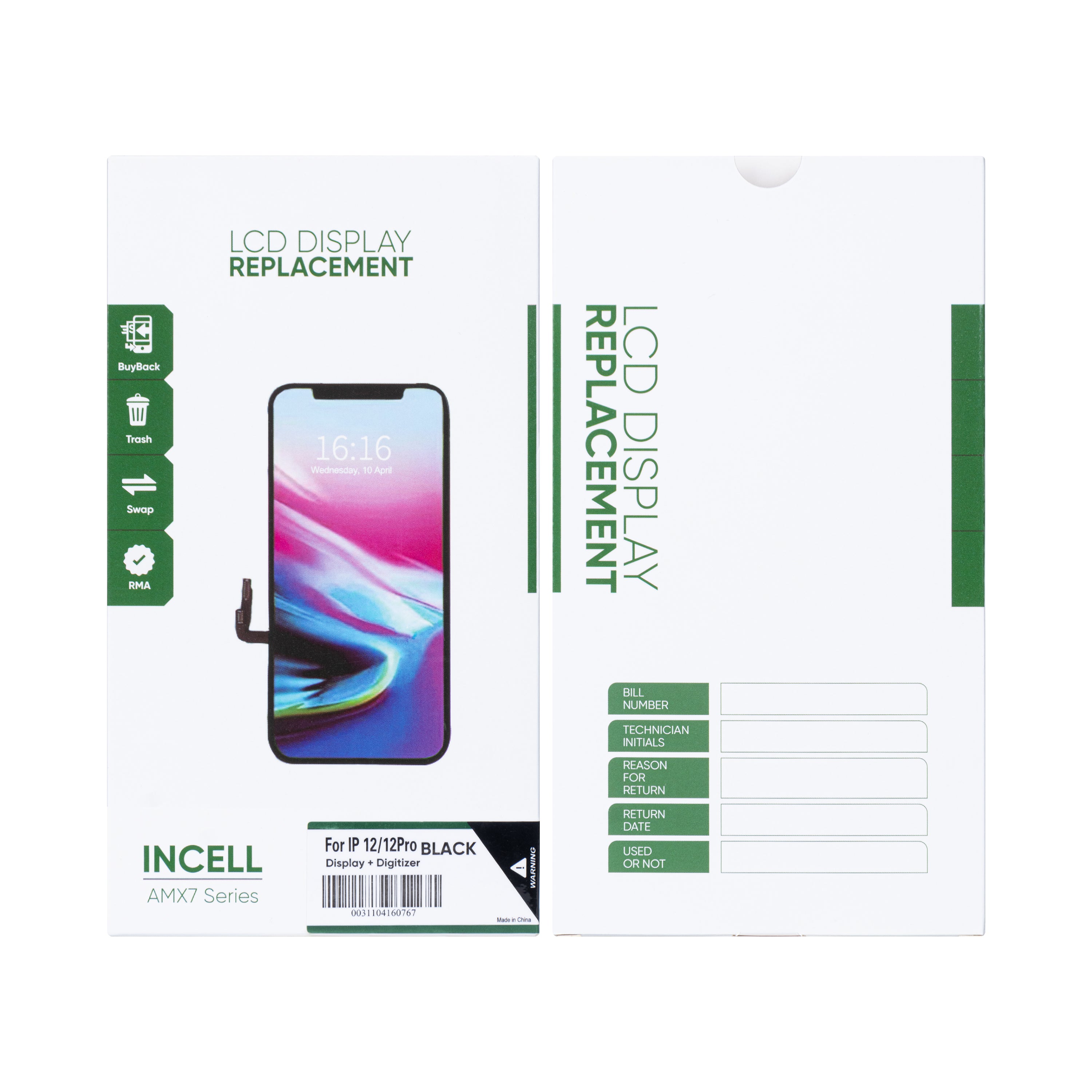 For iPhone 12, 12 Pro Display Top In-Cell