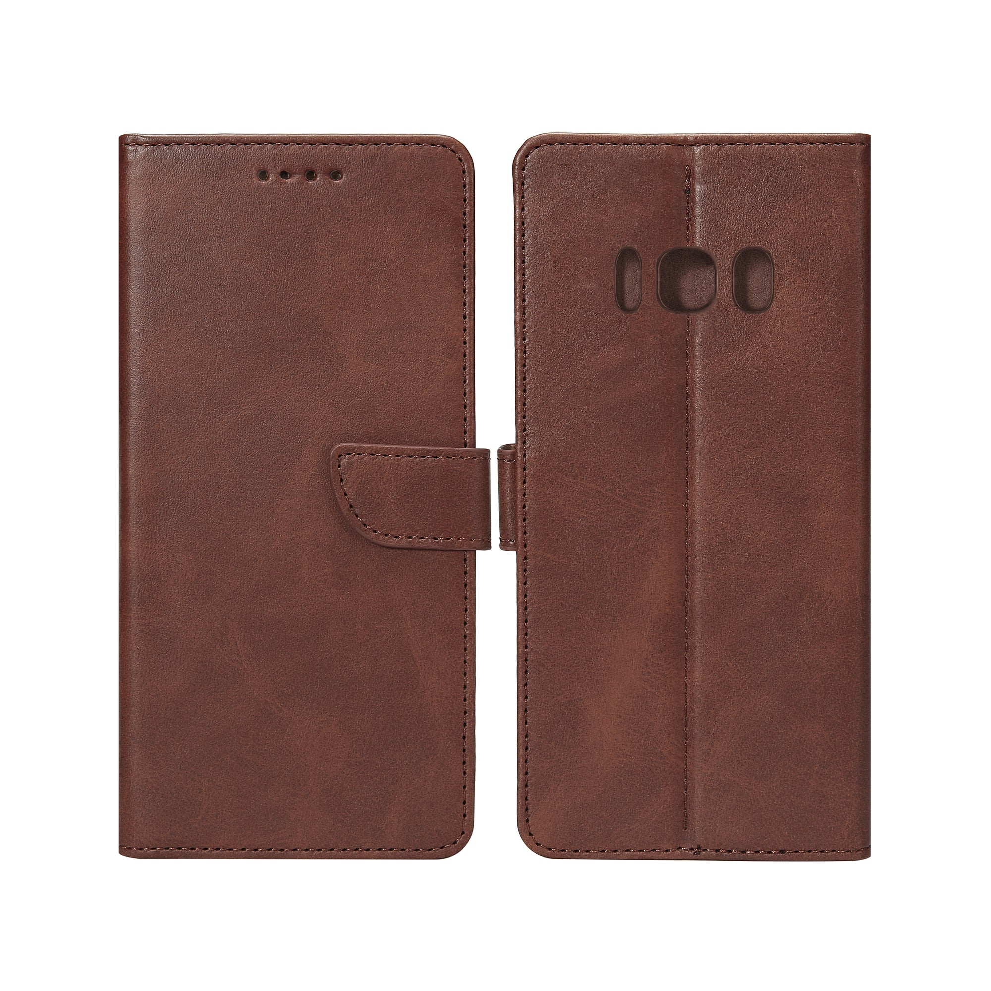 Rixus Bookcase For Samsung Galaxy S8 G950F Brown