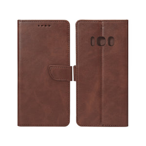 Rixus Bookcase For Samsung Galaxy S8 G950F Brown