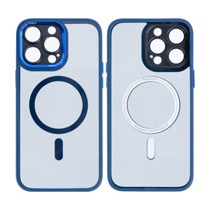 Rixus Classic 04 Case With MagSafe For iPhone 14 Pro Dark Blue