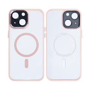 Rixus Classic 04 Case With MagSafe For iPhone 14 Plus Pink