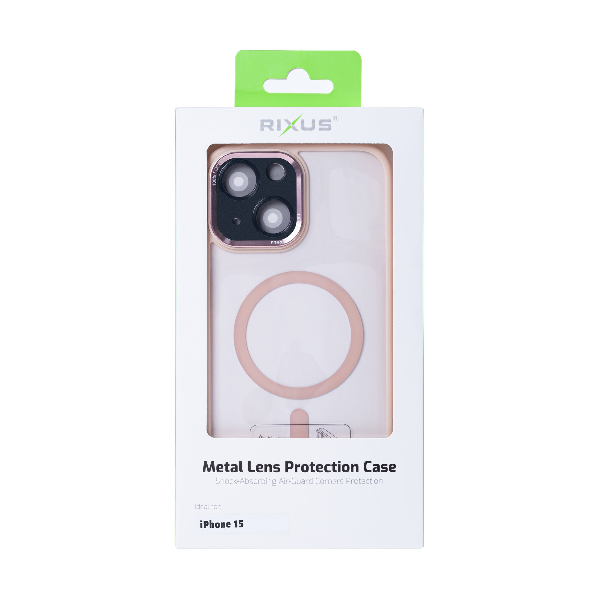 Rixus Classic 04 Case With MagSafe For iPhone 15 Pink