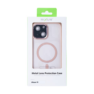 Rixus Classic 04 Case With MagSafe For iPhone 15 Pink