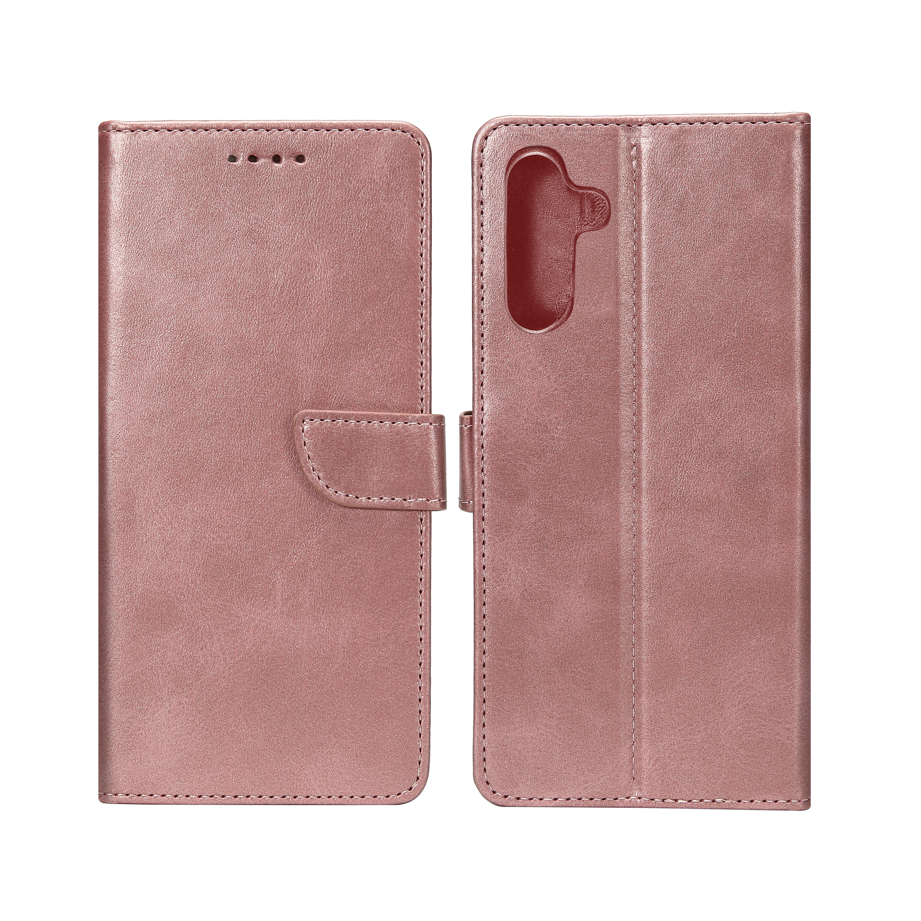 Rixus Bookcase For Samsung Galaxy S23 FE S711B Pink