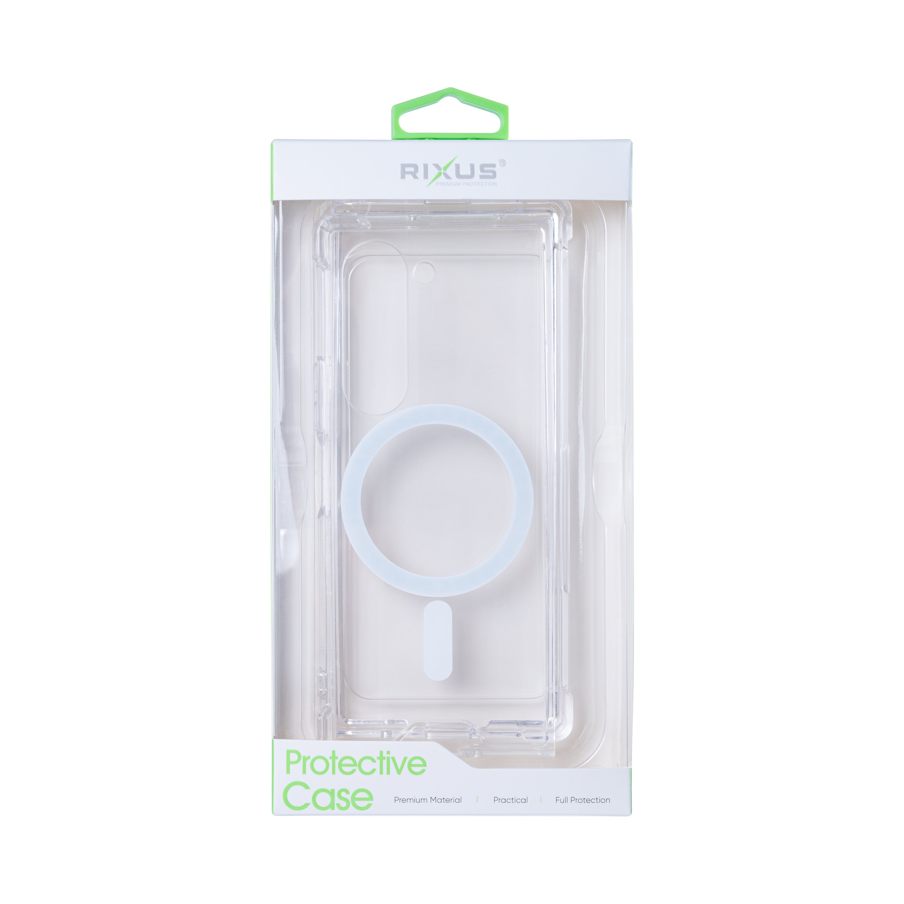 Rixus For Samsung Galaxy Z Fold6 Anti-Burst Case With MagSafe Transparent