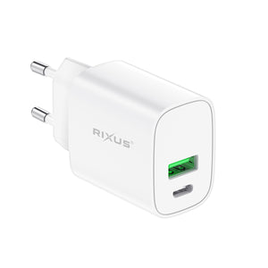 Rixus RX90S Adaptive Fast Charger QC 3.0 + PD 20W (Counter Display)