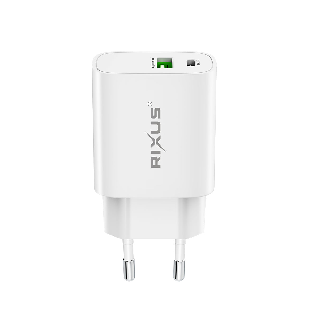 Rixus RX90S Adaptive Fast Charger QC 3.0 + PD 20W (Counter Display)