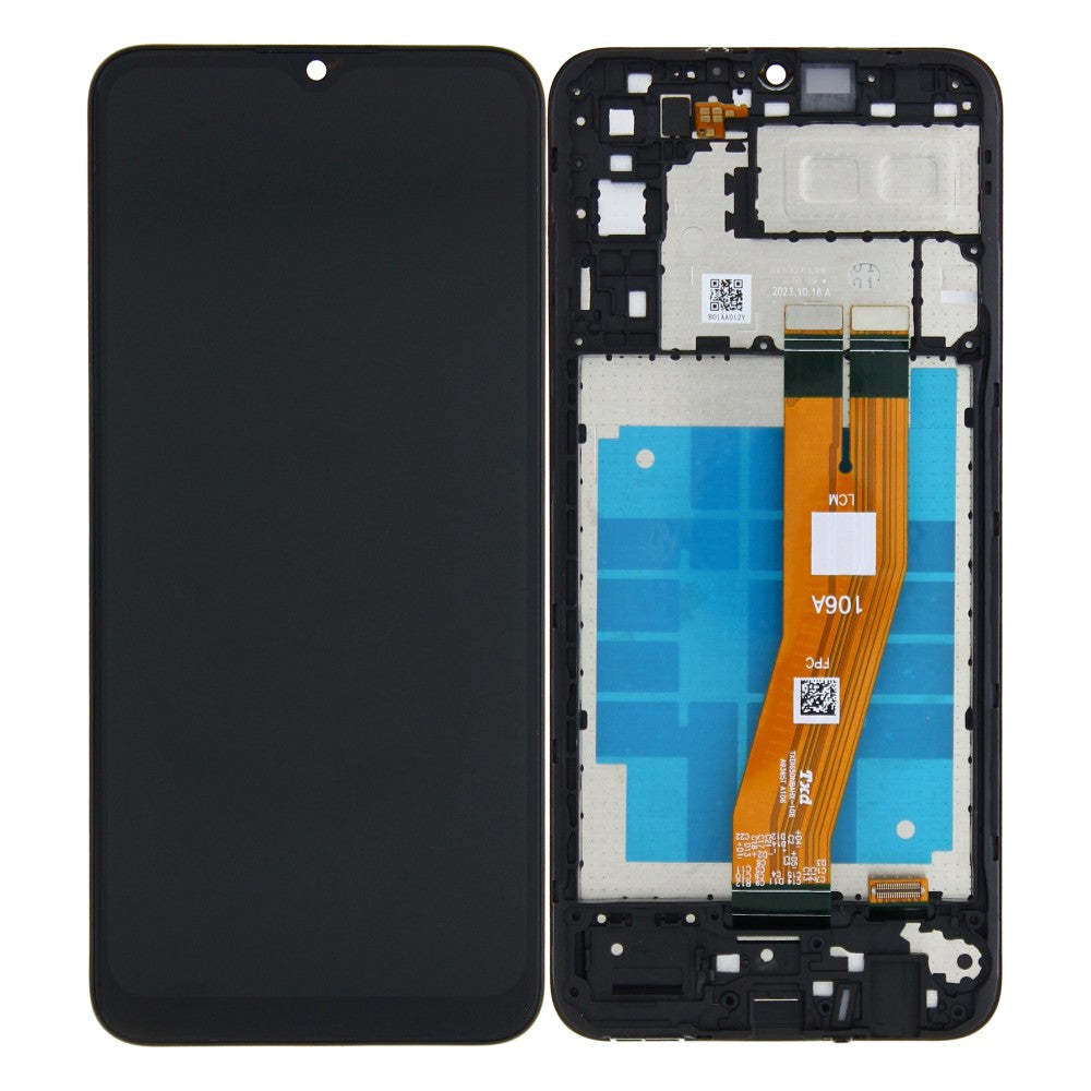 Samsung Galaxy A04e A042F Display And Digitizer With Frame Black OEM