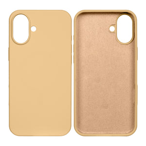 Rixus For iPhone 16 Plus Soft TPU Phone Case Gold