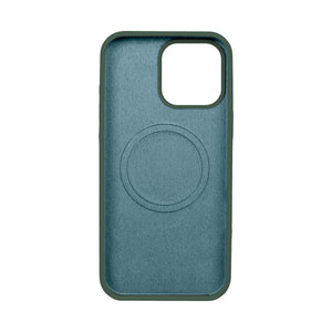 Rixus For iPhone 16 Pro Max Soft TPU Phone Case With MagSafe Dark Green