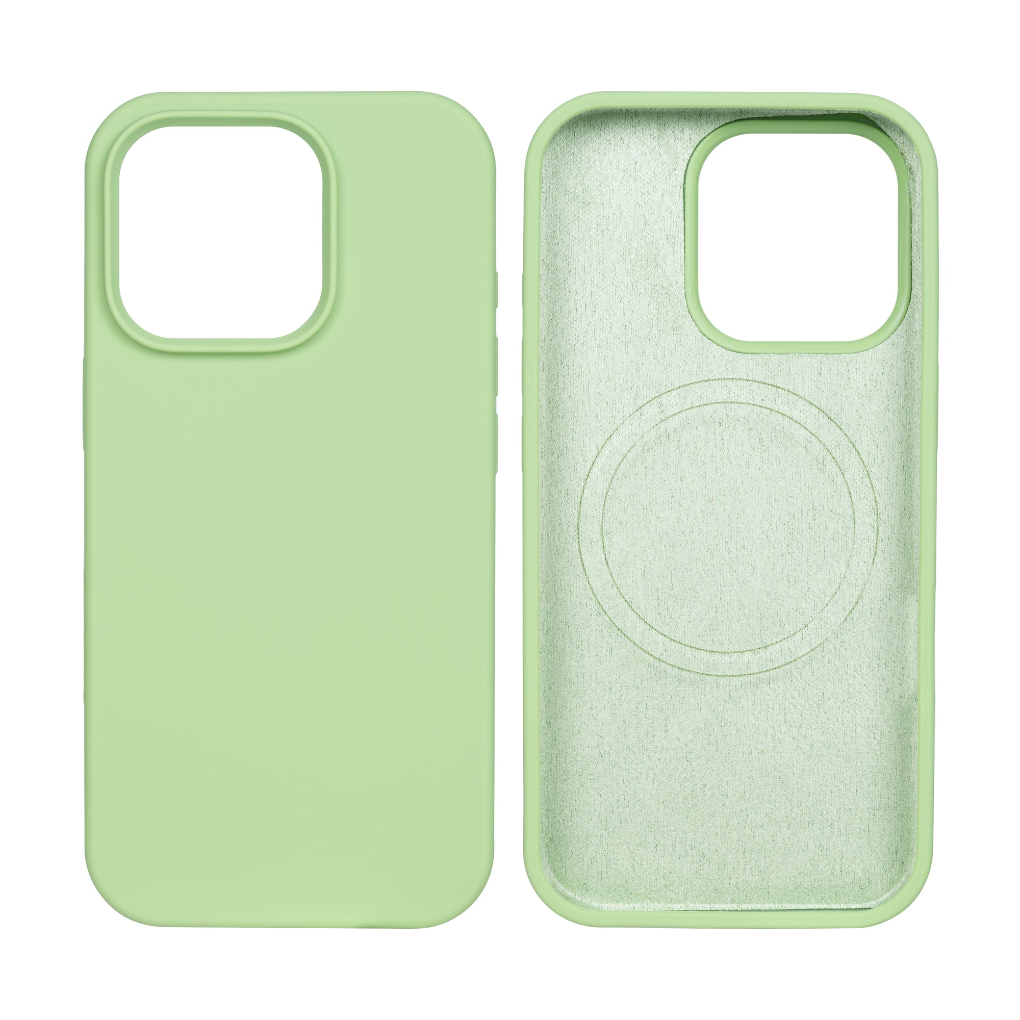 Rixus For iPhone 16 Pro Max Soft TPU Phone Case With MagSafe Matcha