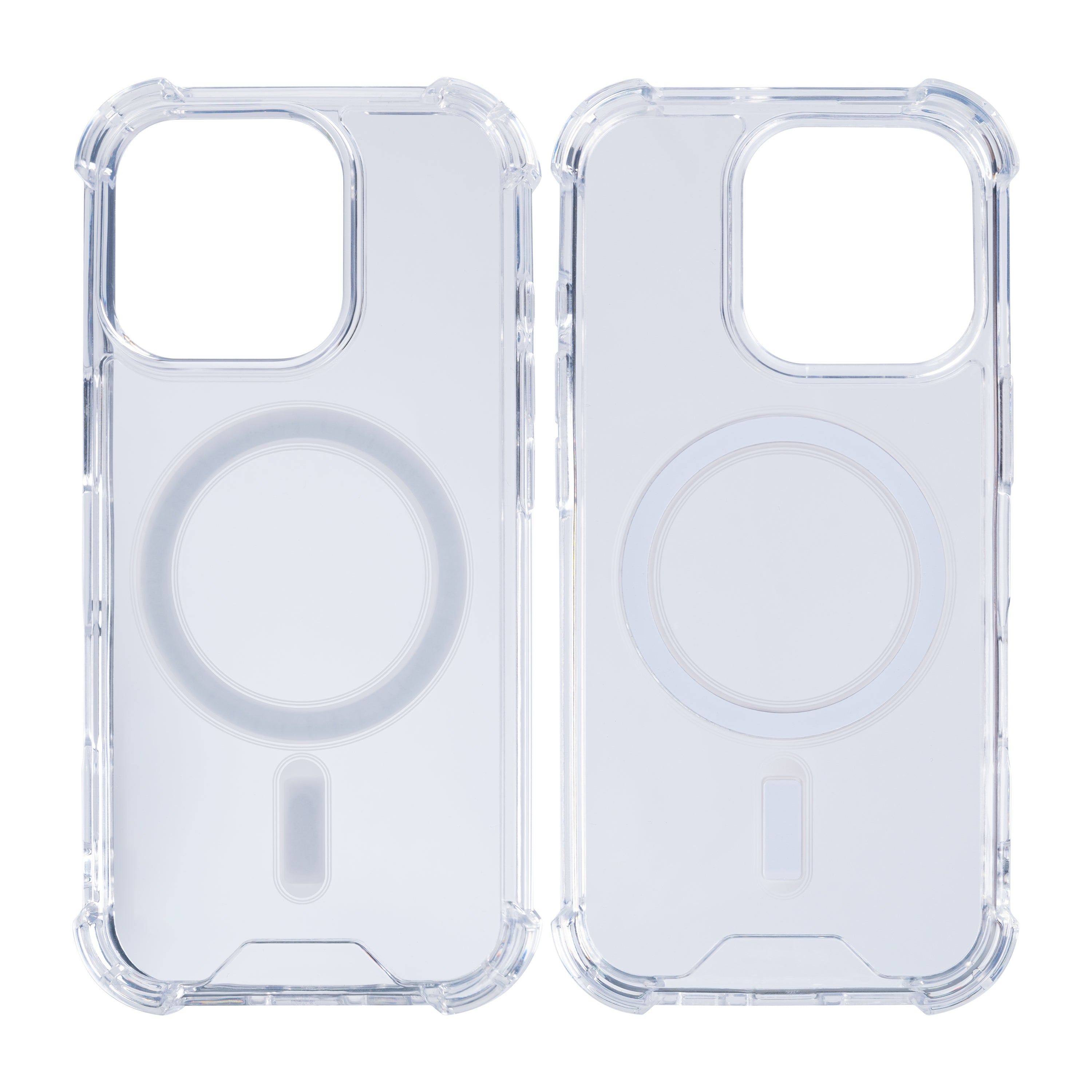 Rixus For iPhone 16 Pro Anti-Burst Case With MagSafe Transparent