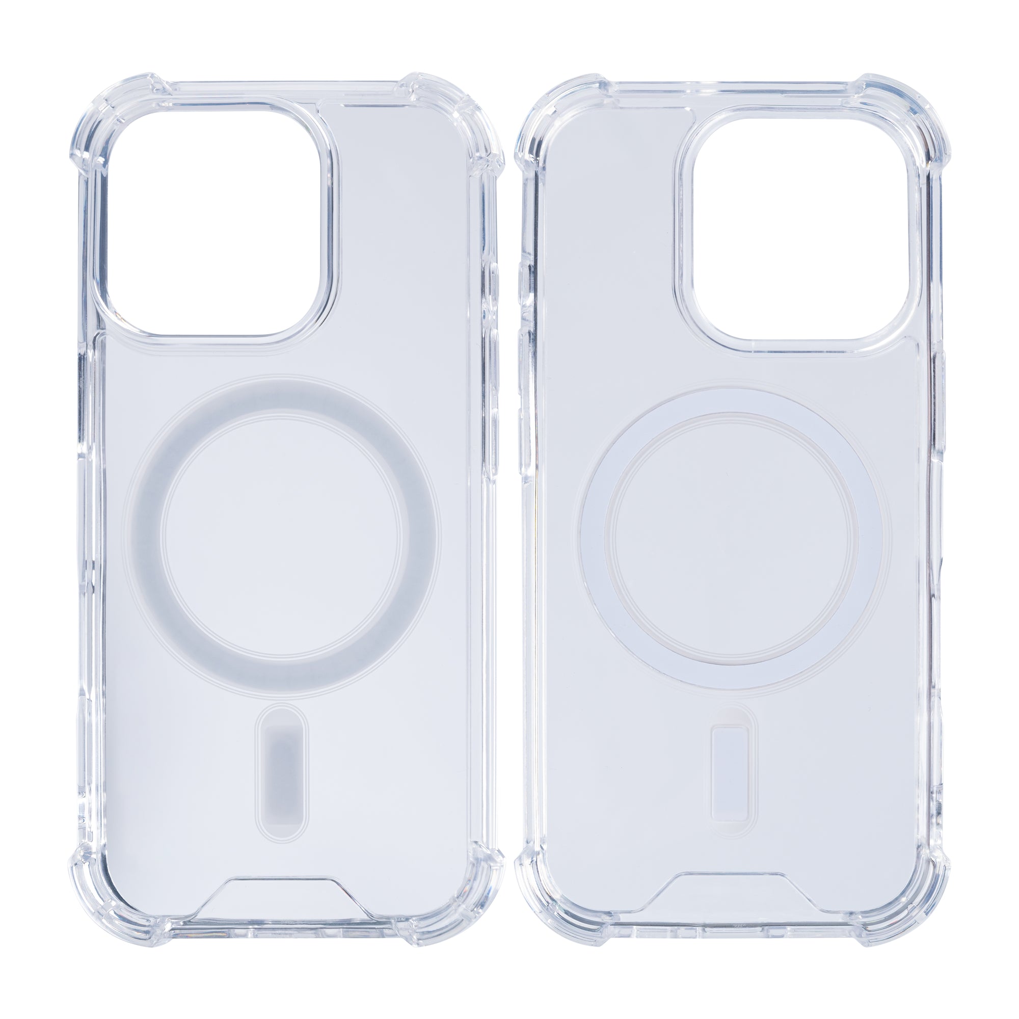 Rixus For iPhone 16 Pro Anti-Burst Case With MagSafe Transparent