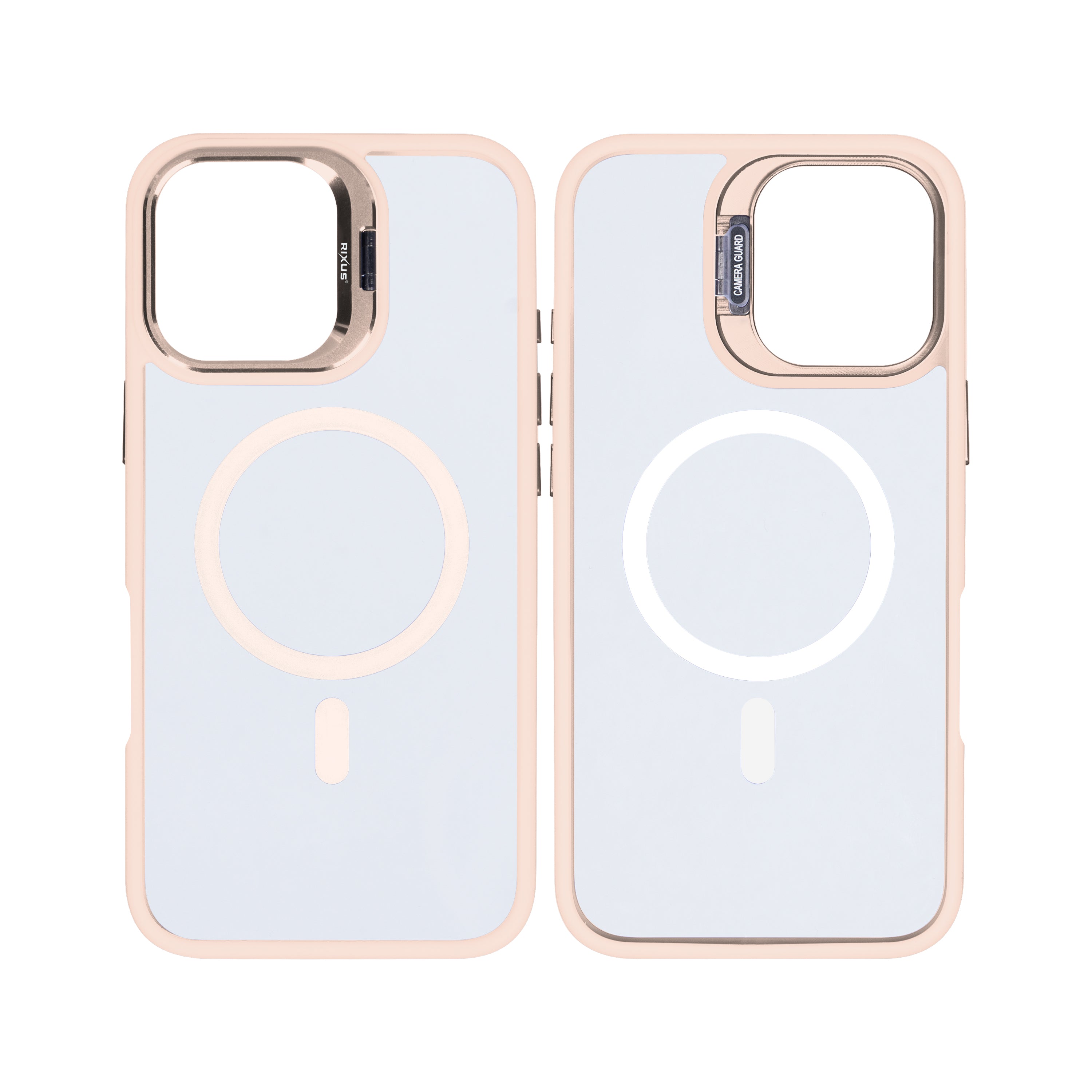 Rixus Classic 03 Case With MagSafe For iPhone 16 Light Pink