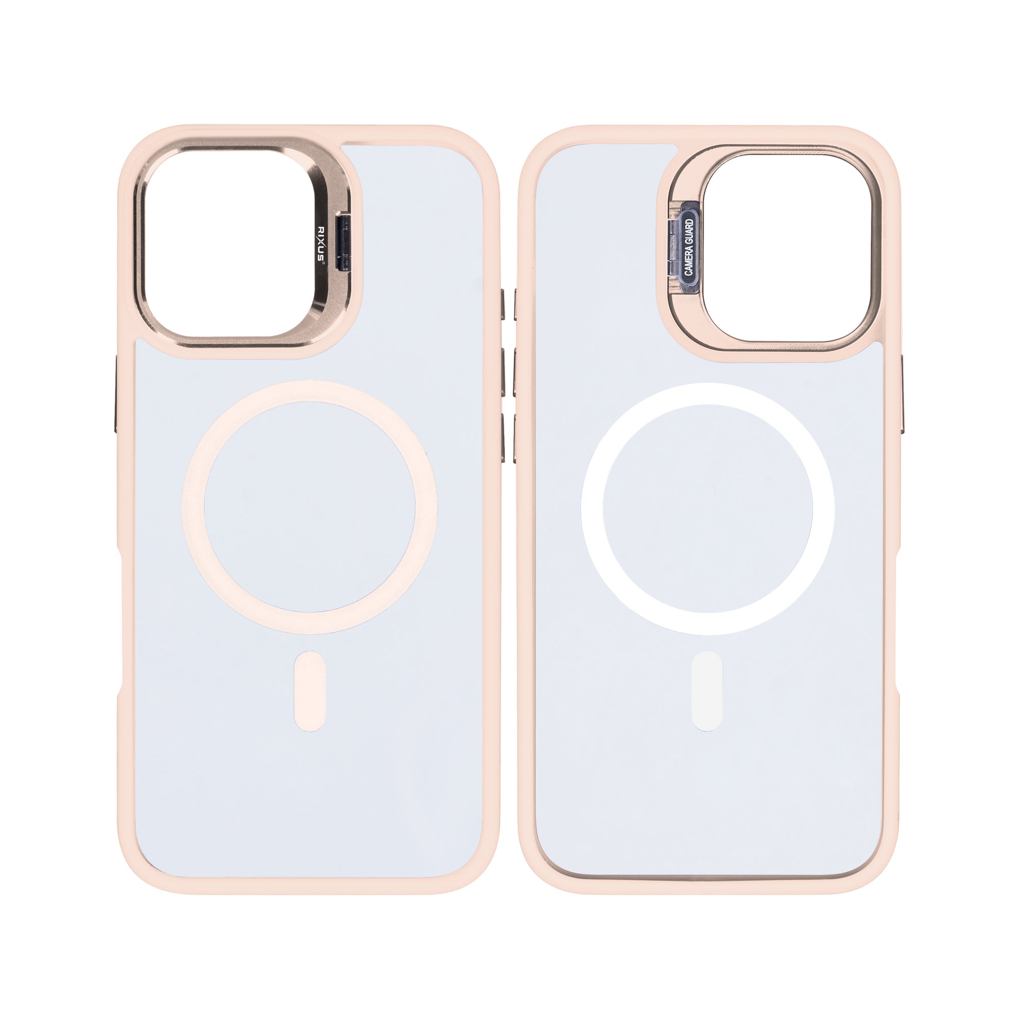 Rixus Classic 03 Case With MagSafe For iPhone 16 Light Pink