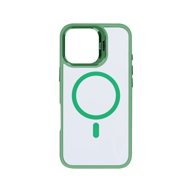 Rixus Classic 03 Case With MagSafe For iPhone 16 Pro Light Green