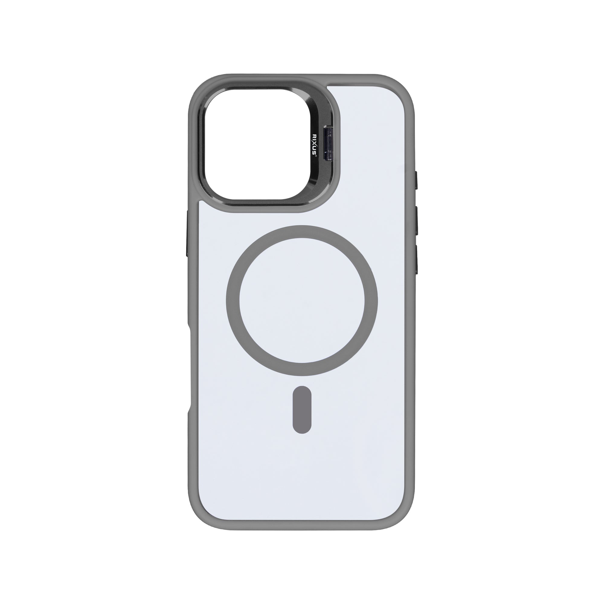 Rixus Classic 03 Case With MagSafe For iPhone 16 Pro Titanium Grey