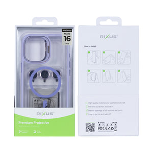 Rixus Classic 03 Case With MagSafe For iPhone 16 Plus Light Purple