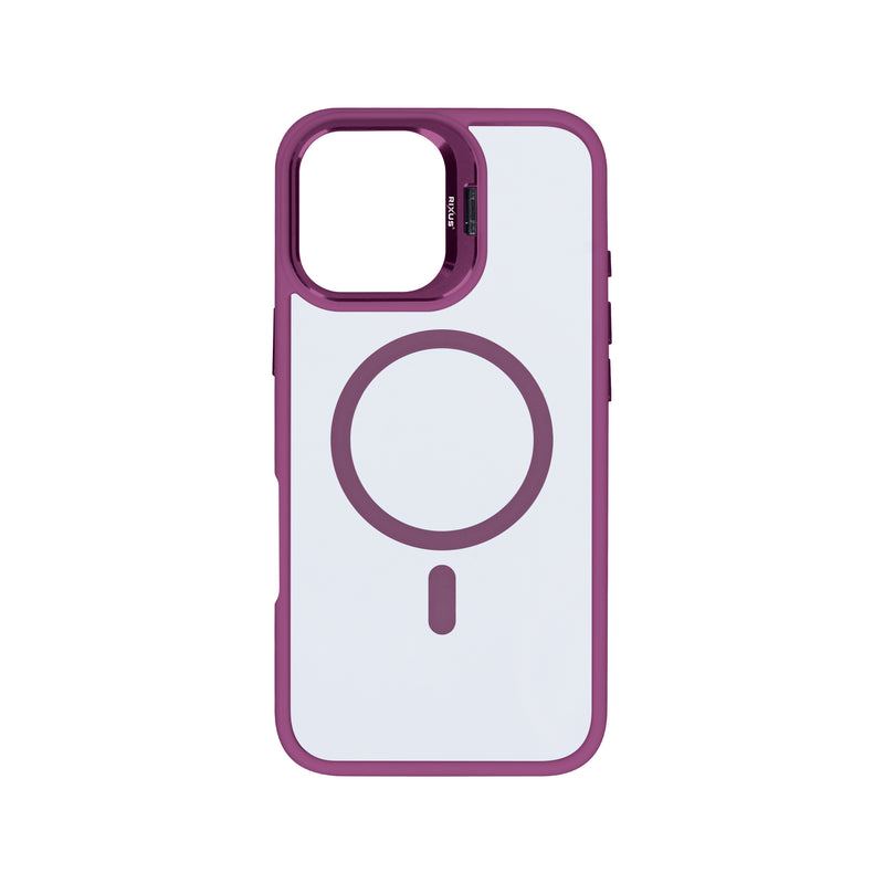 Rixus Classic 03 Case With MagSafe For iPhone 16 Plus Dark Pink