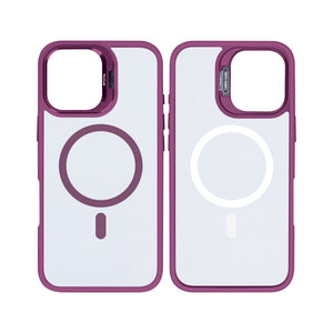 Rixus Classic 03 Case With MagSafe For iPhone 16 Plus Dark Pink