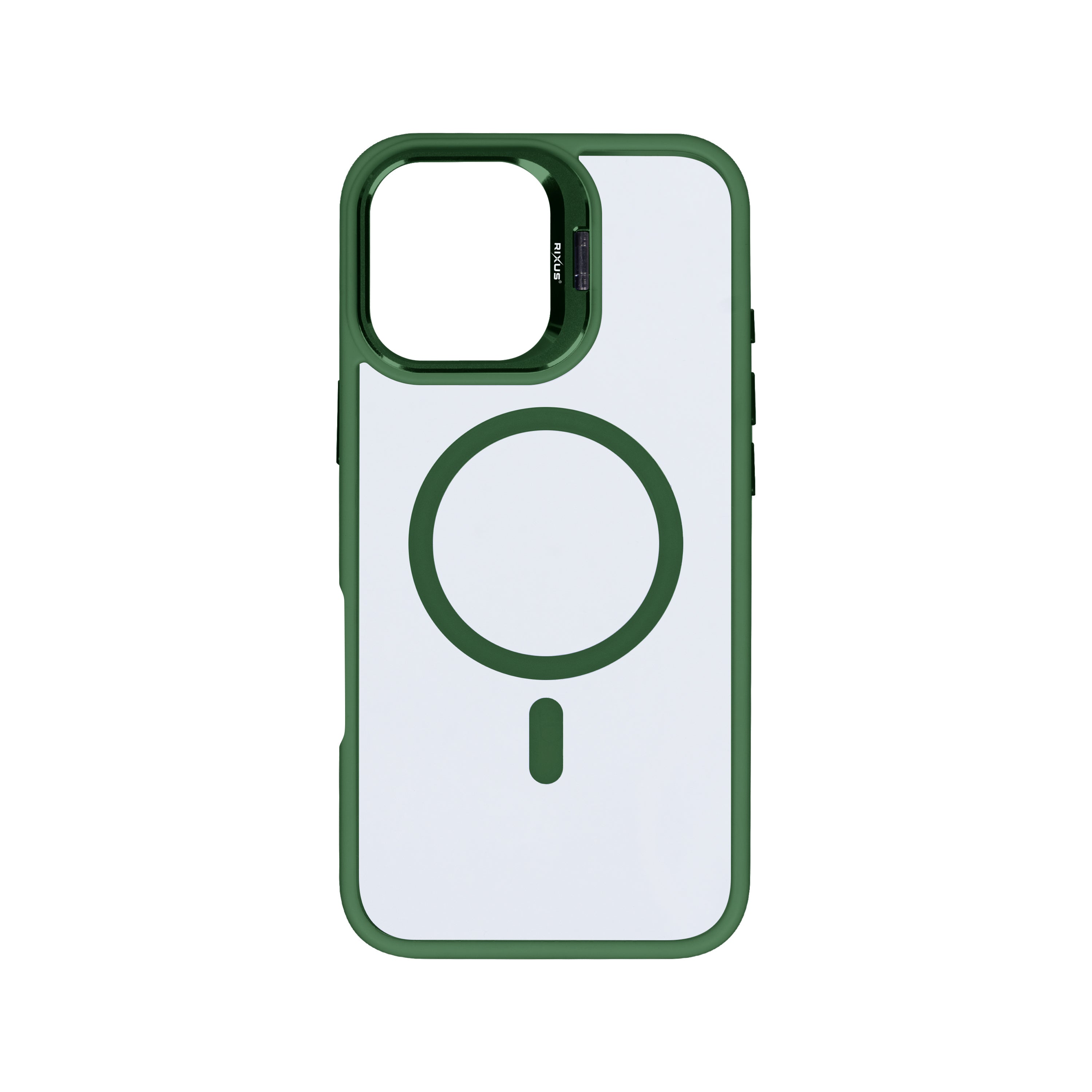 Rixus Classic 03 Case With MagSafe For iPhone 16 Plus Dark Green