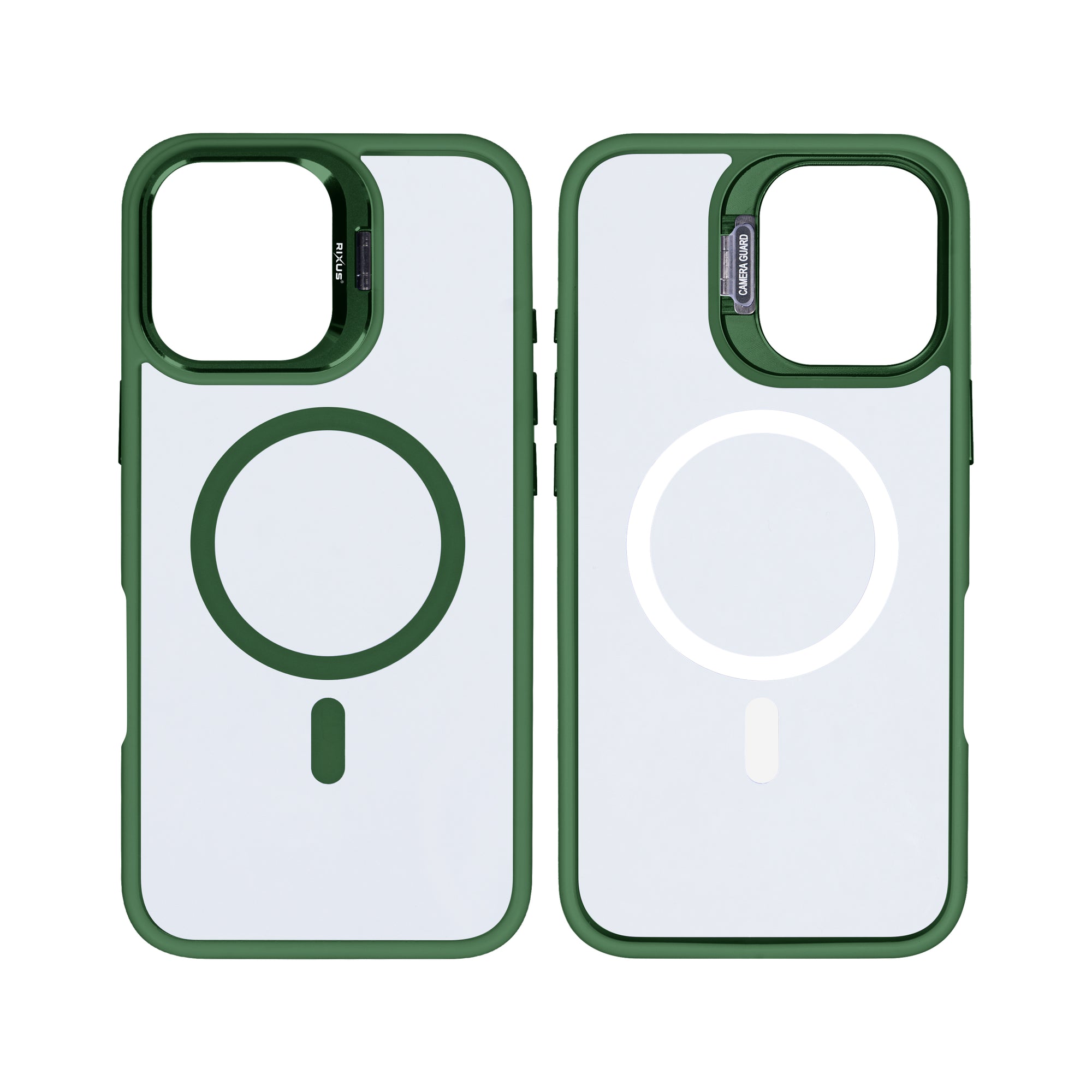 Rixus Classic 03 Case With MagSafe For iPhone 16 Plus Dark Green