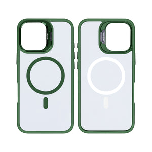 Rixus Classic 03 Case With MagSafe For iPhone 16 Plus Dark Green