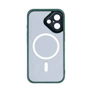 Rixus Classic 04 Case With MagSafe For iPhone 16 Plus Dark Green