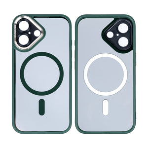 Rixus Classic 04 Case With MagSafe For iPhone 16 Plus Dark Green