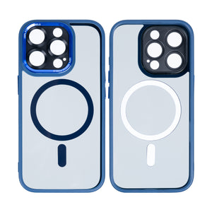 Rixus Classic 04 Case With MagSafe For iPhone 16 Pro Max Dark Blue