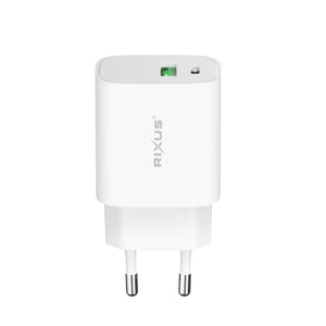 Rixus RX90L Adapter With USB-C To Lighting Cable 100CM 20W White