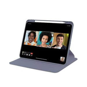 For iPad Pro 13" (2024) PU Leather Protective Case Lavender
